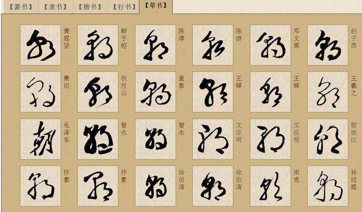 汉字草书大全 手机壁纸 电脑壁纸 桌面壁纸 图客网