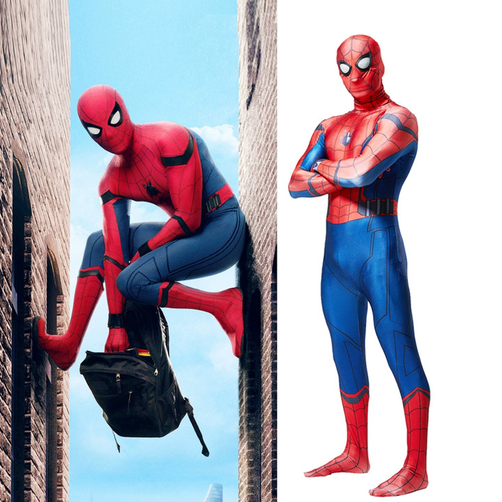 蜘蛛侠英雄归来spiderman荷兰弟同款紧身衣连体表演服饰cosplay