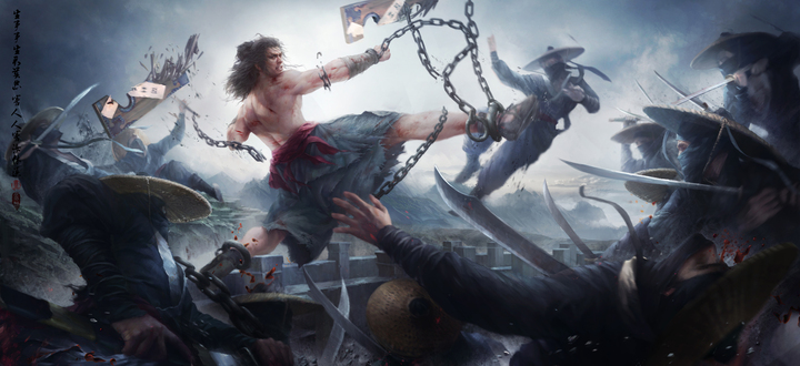《水浒传》——武松大闹飞云浦 by 张墨一