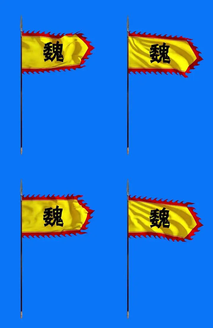 旗帜 战旗  军旗  旗帜 竖旗 古代 战国 军队 布料 飘舞 长枪 国家