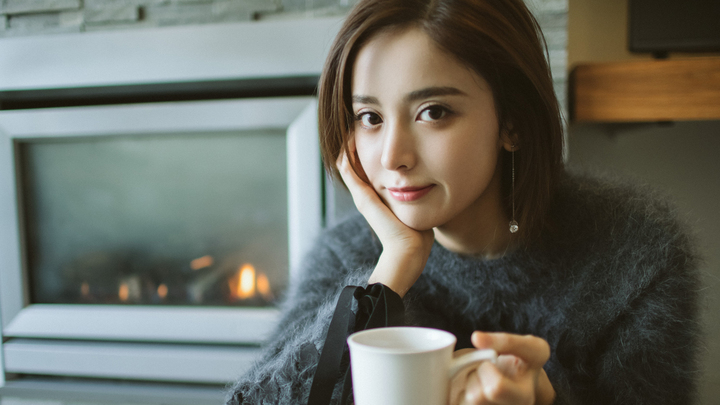 古力娜扎冬日唯美意境写真高清壁纸 大陆明星 壁纸
