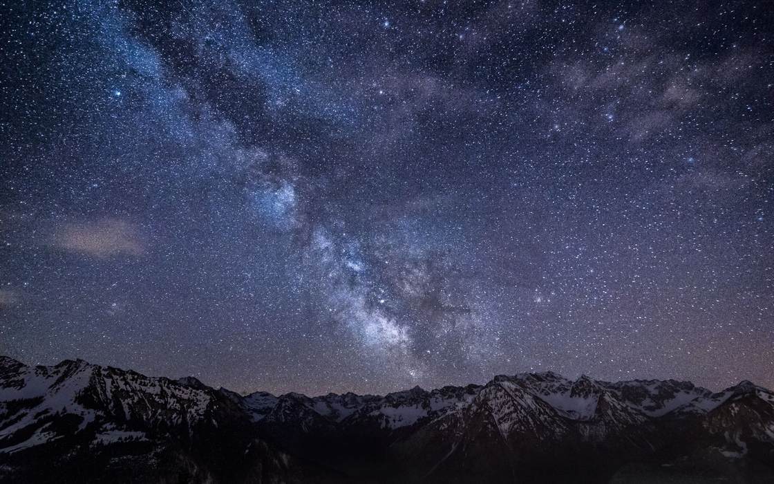 唯美星空天体银河高清桌面壁纸 高清壁纸 手机壁纸 电脑壁纸 叶子壁纸